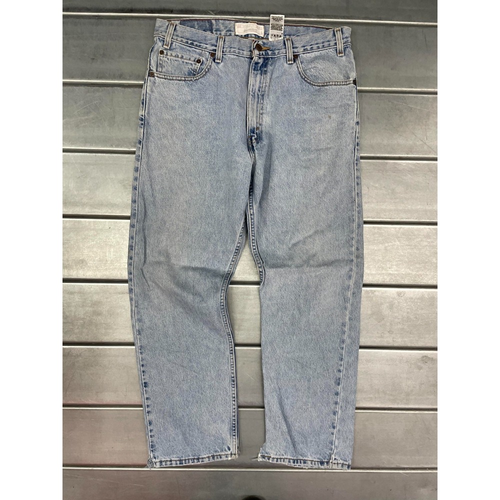 Signature Levis Jeans Mens 34X30 Blue Light‎ Wash Denim Regular Straight Fit